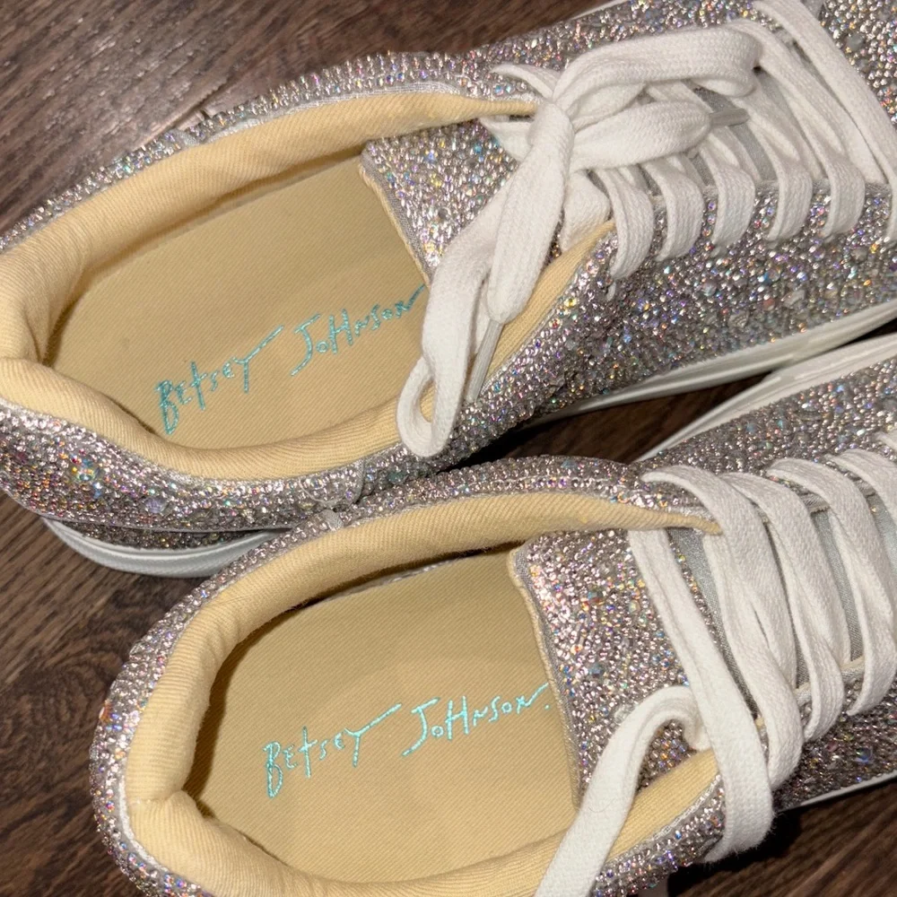 NWT Betsey Johnson Sidny Rhinestones Sneaker - Picture 6 of 8